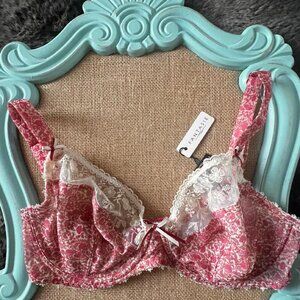 Fantasie Underwire Bra 32 DD Pink and Deep Pink NWT